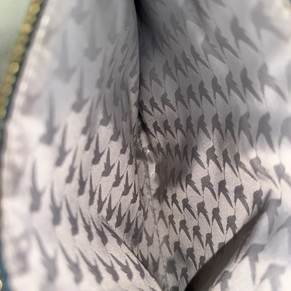 Lo & Sons Purse / The Pearl / Pacific Blue / Saffiano Leather / Gold Hardware - Picture 15 of 16